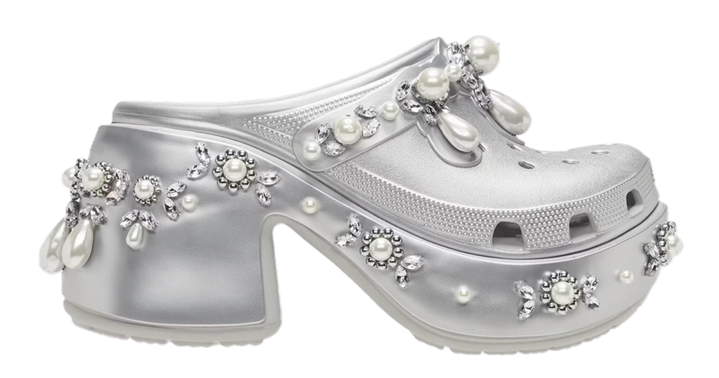 Dep Crocs Siren x Simone Rocha Clog 'Metallic Silver' 210646-041