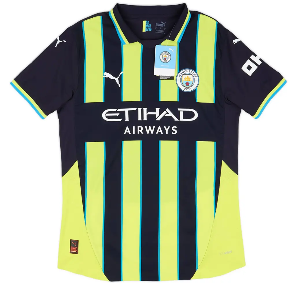 Ao Puma Manchester City 24/25 Authentic Away 'Black Yellow' 778614-02