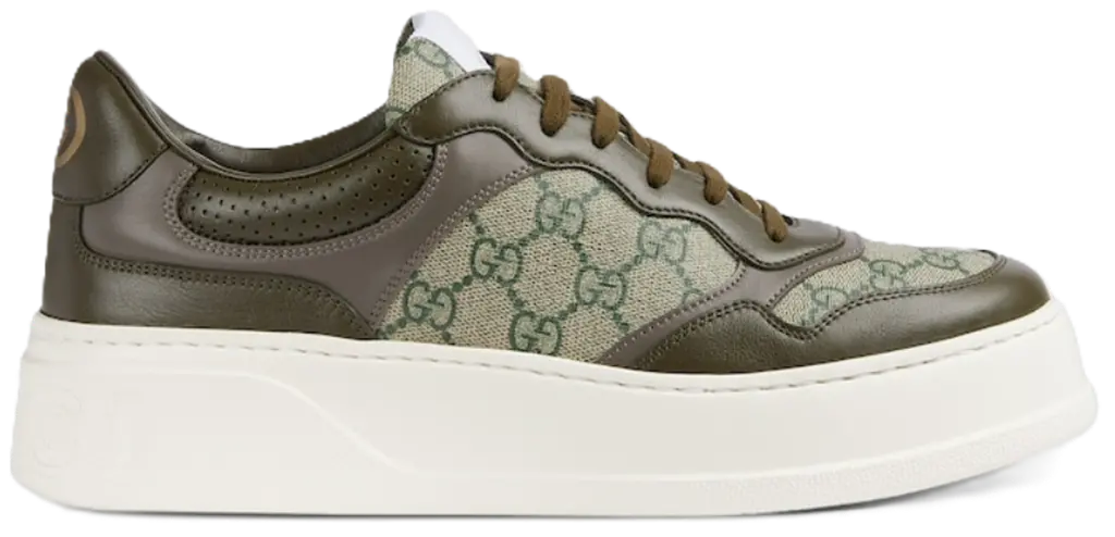 Giay Gucci GG 'Beige Green' 669582-UPGA0-3350
