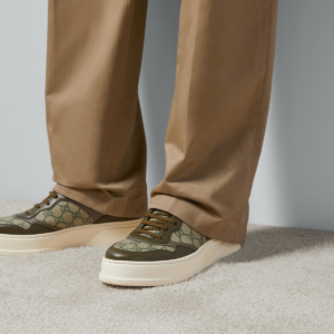 Giay Gucci GG 'Beige Green' 669582-UPGA0-3350