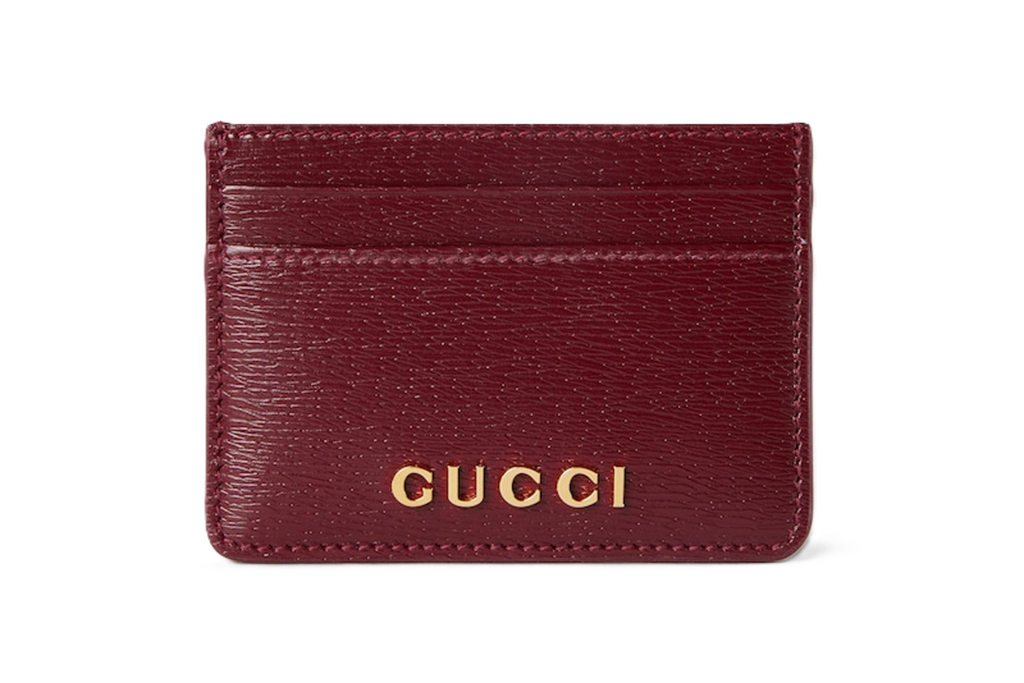 Vi Gucci Card Case With Script 'Rosso Ancora' 773428-0OP0T-6207