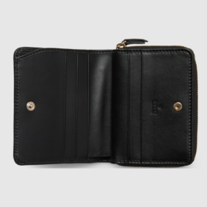 Vi Gucci GG Marmont Mini Zip Wallet 'Black' 813370-DTDHD-1000