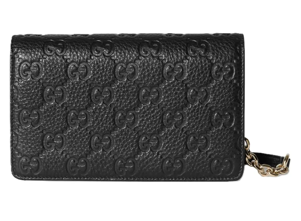 Tui Gucci GG Emblem Super Mini Shoulder 'Black' 818705-AAEEM-1000