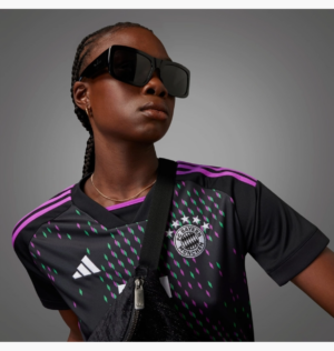 Ao Adidas FC Bayern 23/24 Away Jersey 'Black' IB1491