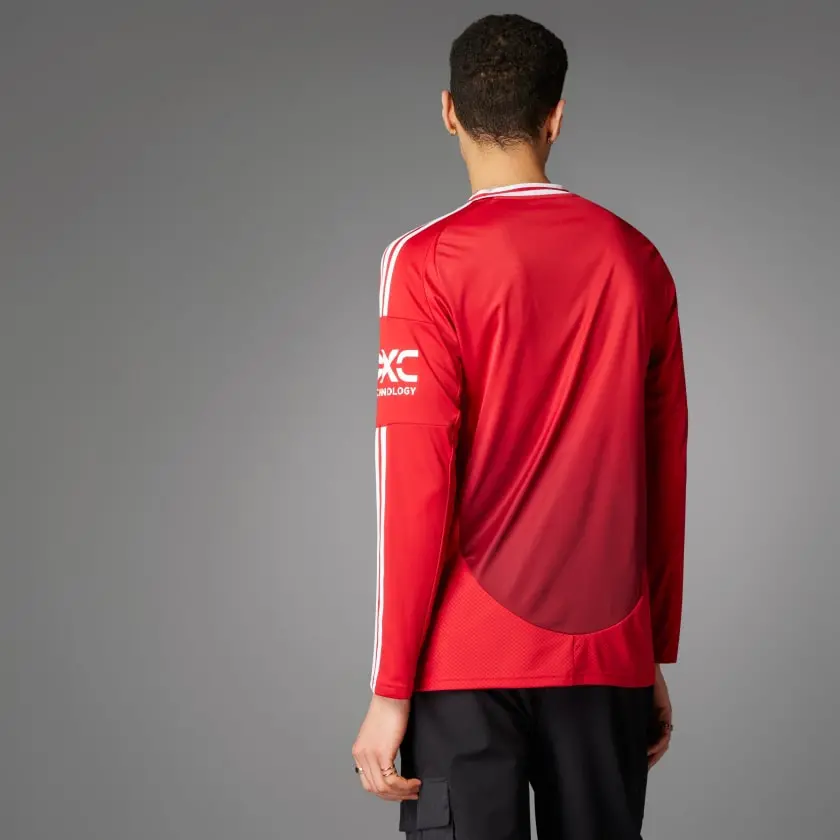 Ao Adidas Manchester United 24/25 Long Sleeve Home Jersey 'Red' IT1971