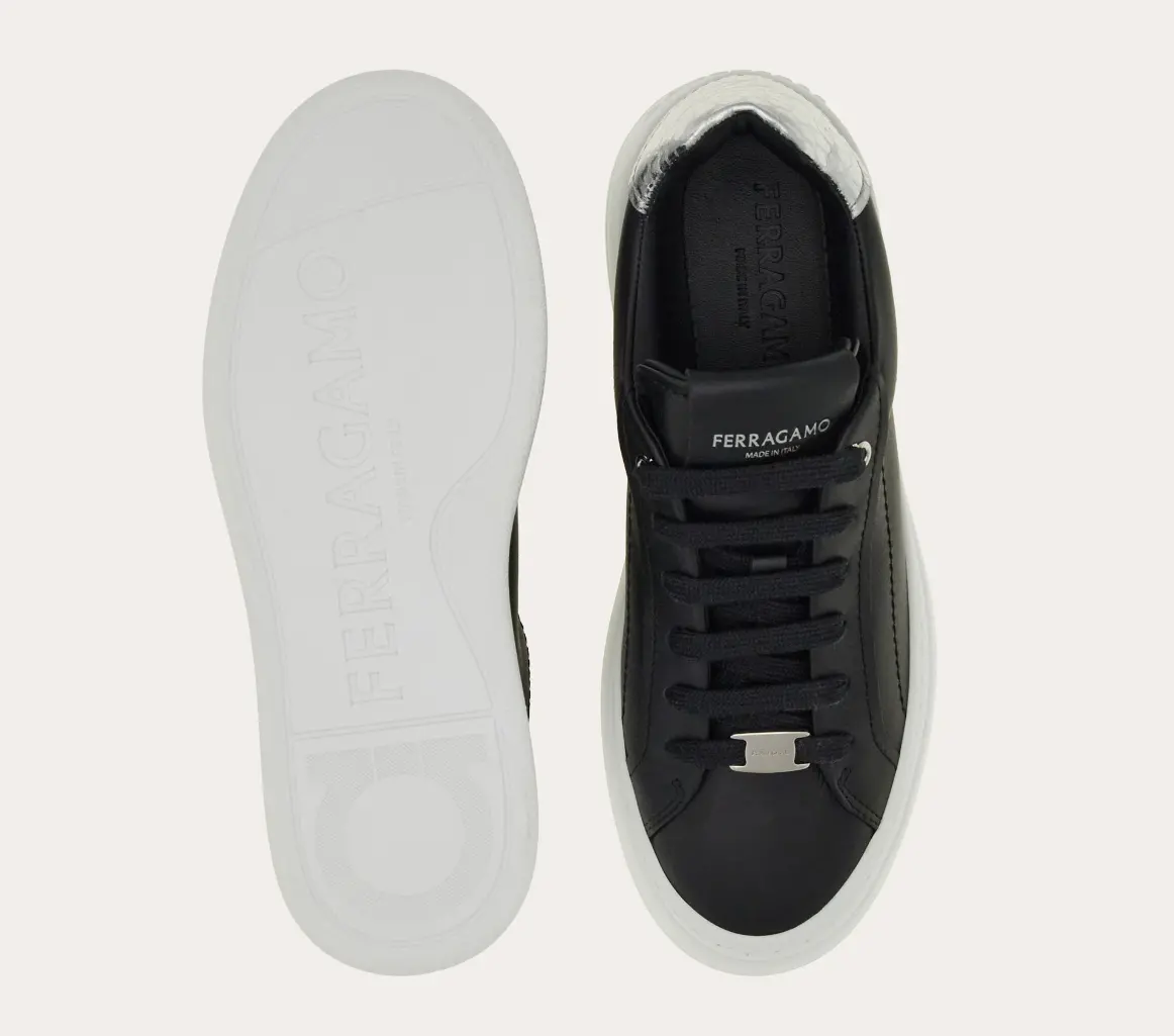 Giay Salvatore Ferragamo Wedge Sneaker 'Black' 030573-769353