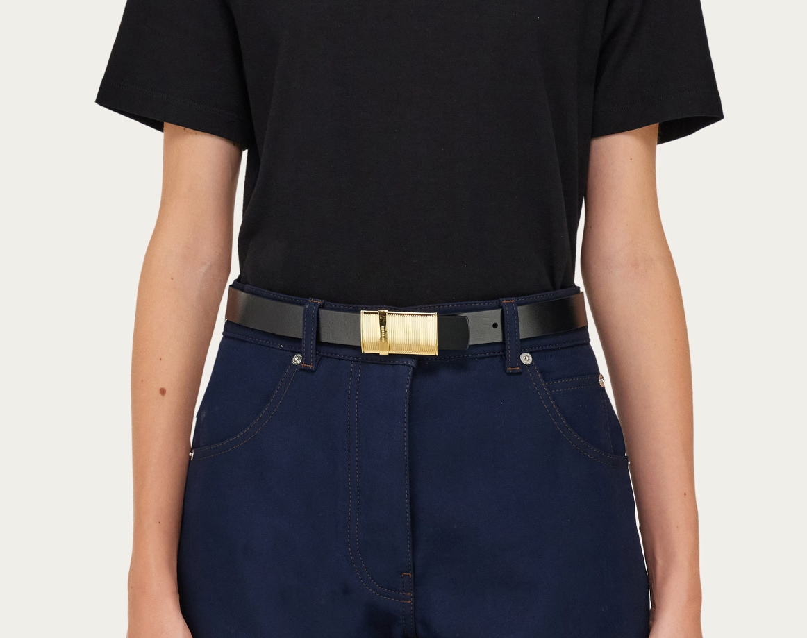 That Lung Salvatore Ferragamo Reversible Belt 'Black' 230312-771841