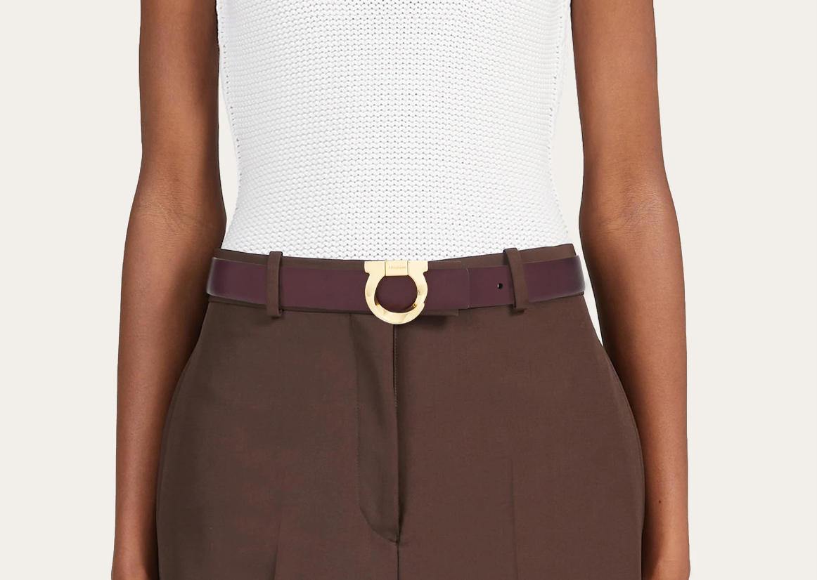 That Lung Salvatore Ferragamo Reversible Belt 'Barolo' 230299-771136