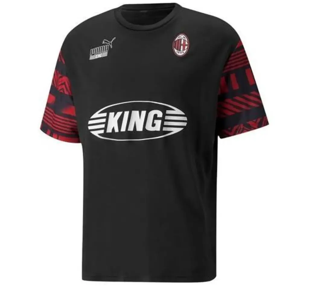 Ao Puma AC Milan Heritage Jersey Logo T-Shirt 'Black' 765093-01