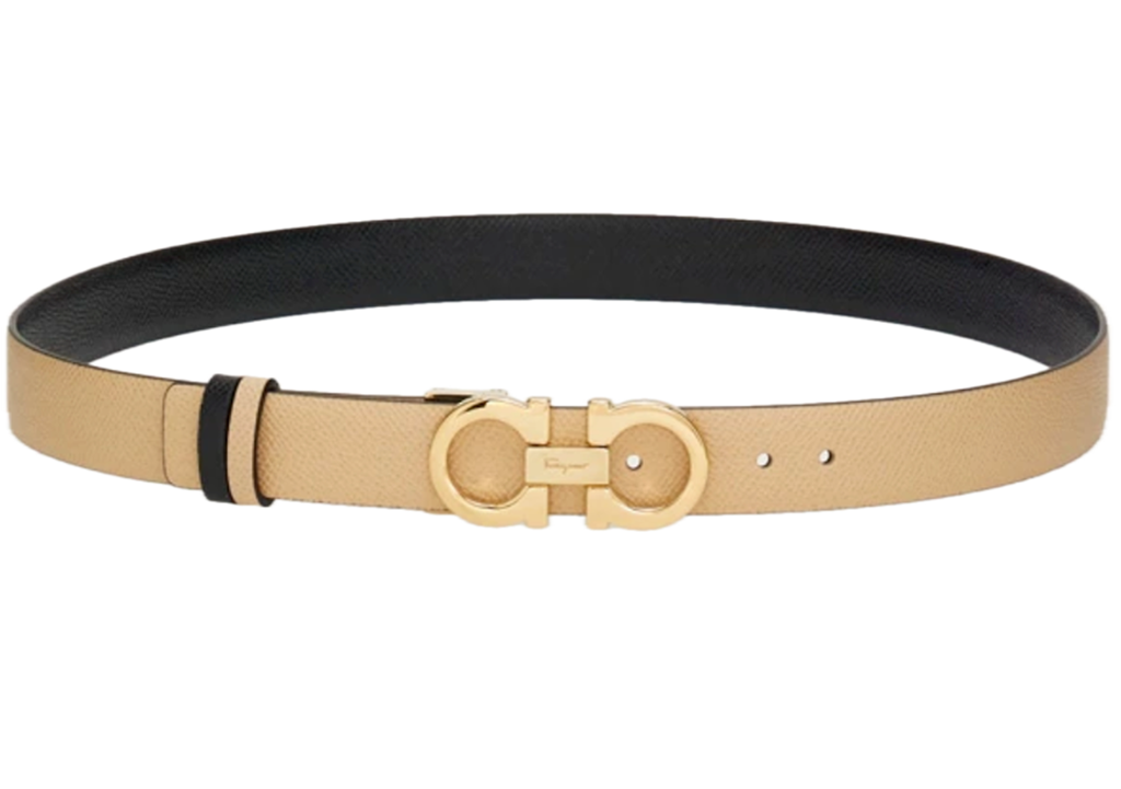 That Lung Salvatore Ferragamo Gancini Belt 'Macadamia' 23A565-674559