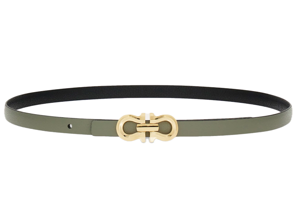 That Lung Salvatore Ferragamo Reversible Gancini Belt 'Ash Gray' 230330-775603