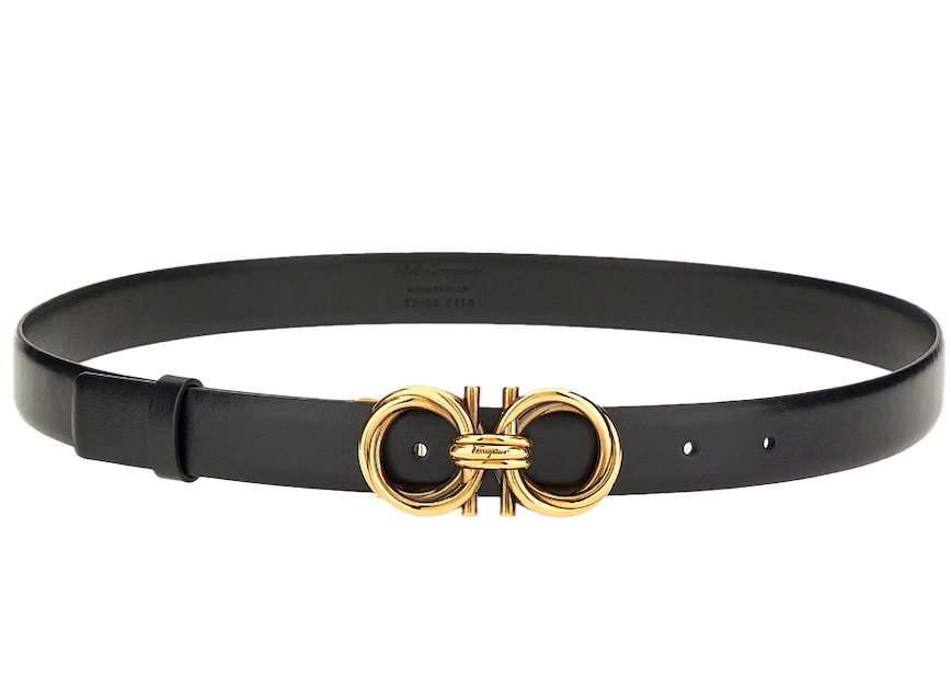 That Lung Salvatore Ferragamo Adjustable Gancini Belt 'Black' 230118-751187