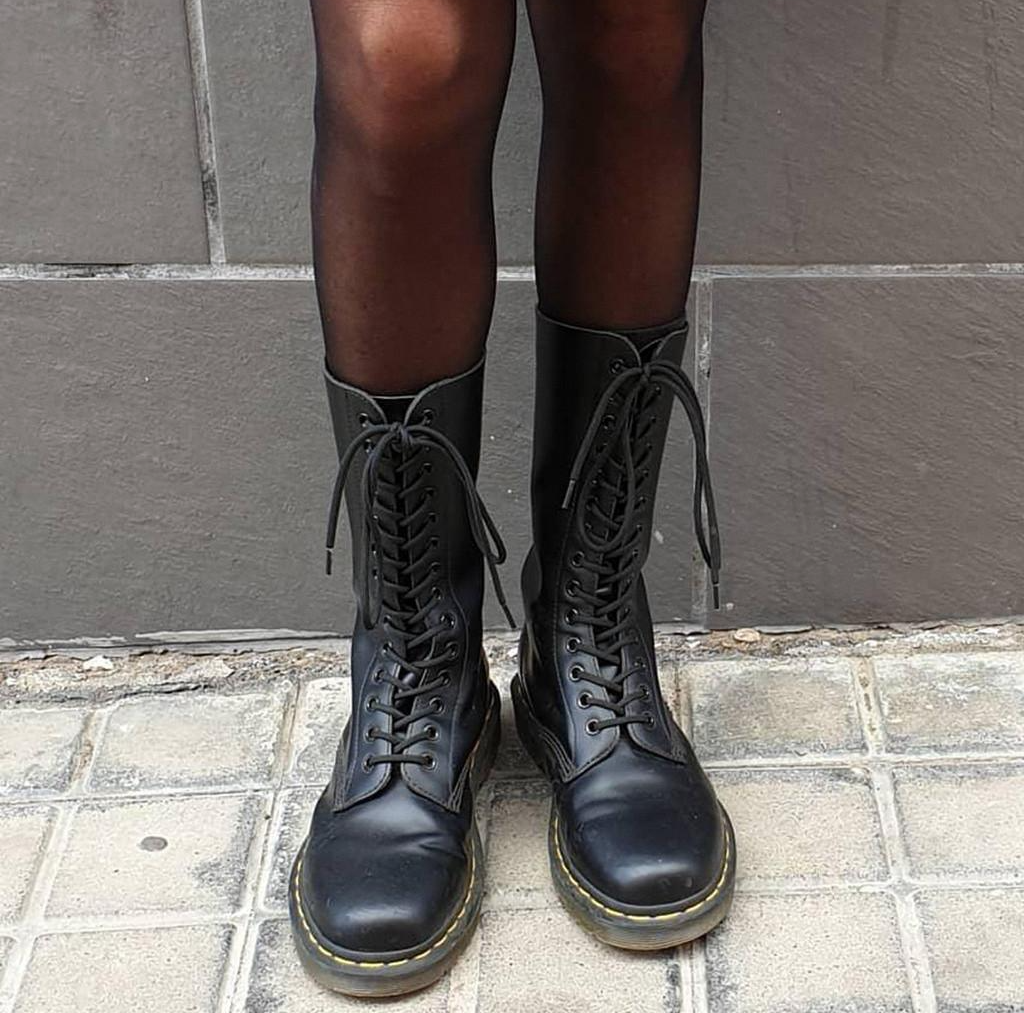 Giay Dr.Martens 1914 Smooth Leather Tall Boots 'Black' 11855001