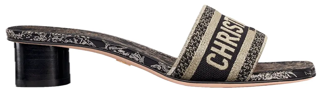 Dep Dior Dway Heeled Slide 'Black' KCQ902CDI-S21X