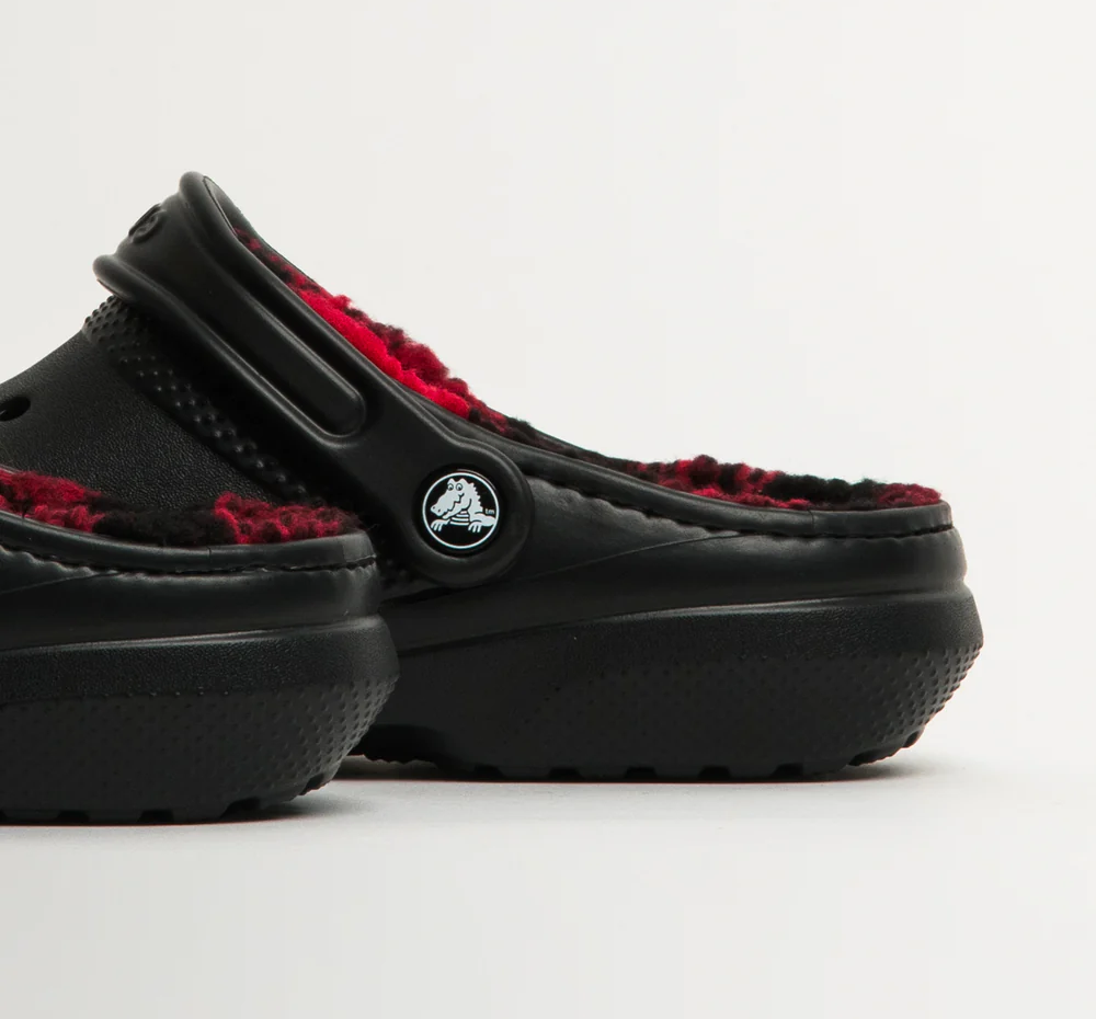 Dep Crocs Classic Lined Buff Check Clog 'Black' 210738-001