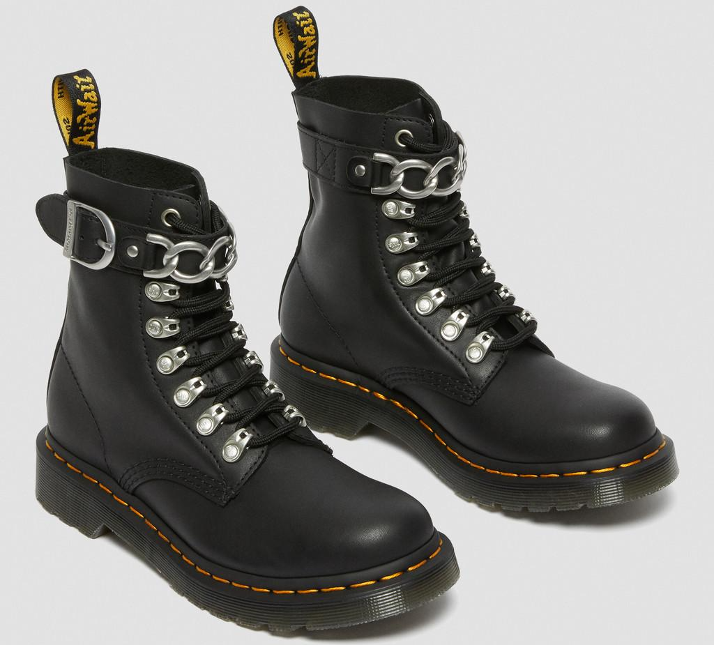 Giay Dr.Martens 1460 Pascal Chain Leather Lace Up 'Black' 27266001