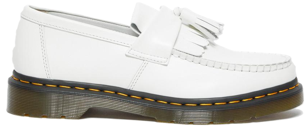 Giay Dr.Martens Adrian Yellow Stitch Leather Tassel 'White' 27431100