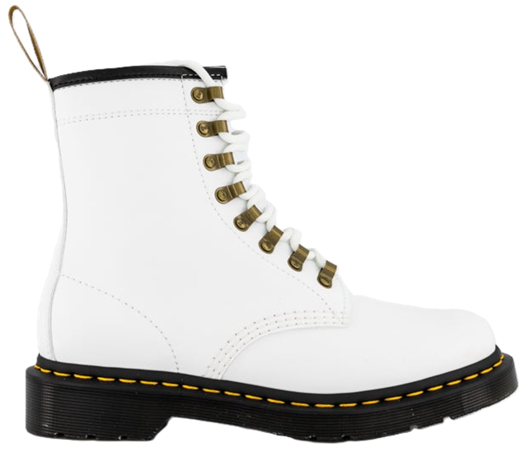 Giay Dr.Martens 1460 Vegan Lace Up Boots 'White' 27649113