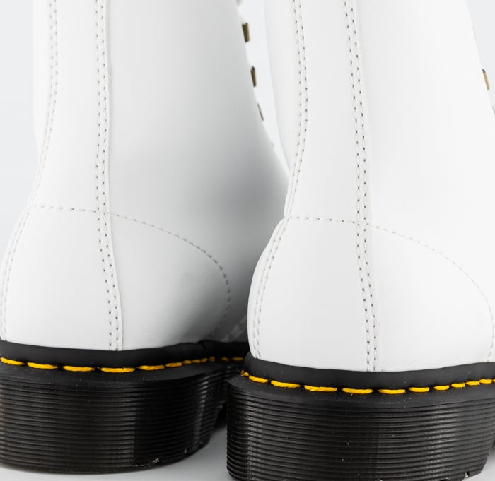 Giay Dr.Martens 1460 Vegan Lace Up Boots 'White' 27649113