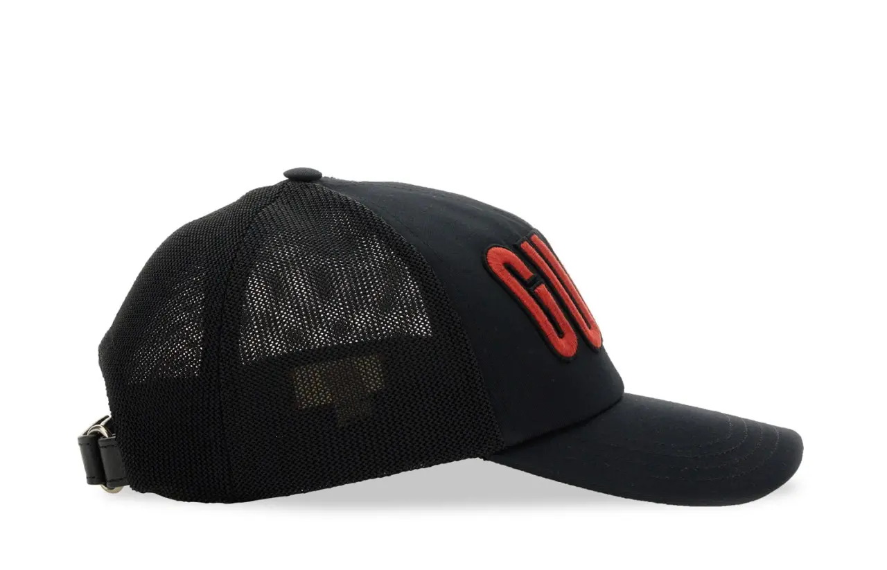Mu Gucci Cotton BaseballLogo Patch 'Black' 701324-4HAOY1060