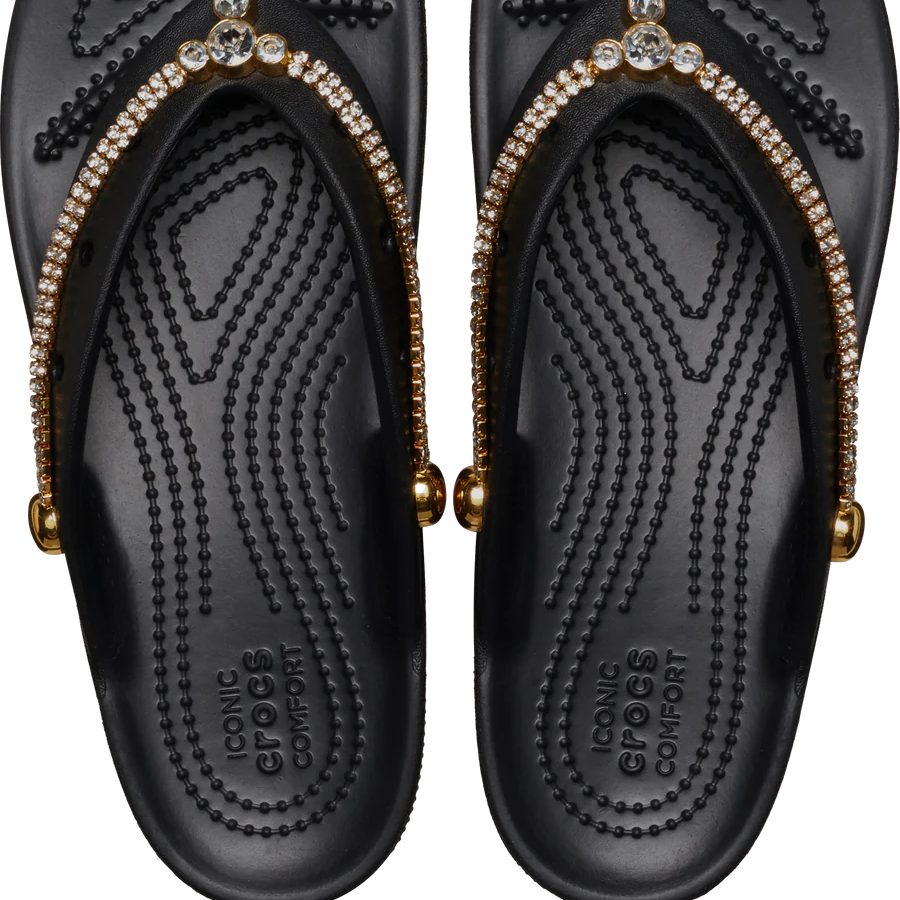 Dep Crocs Classic Platform Tiara Flip 'Black' 209733-001