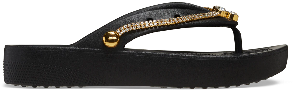 Dep Crocs Classic Platform Tiara Flip 'Black' 209733-001
