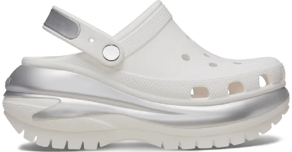 Giay Clog Crocs Mega Crush Metallic 'White' 210368-138