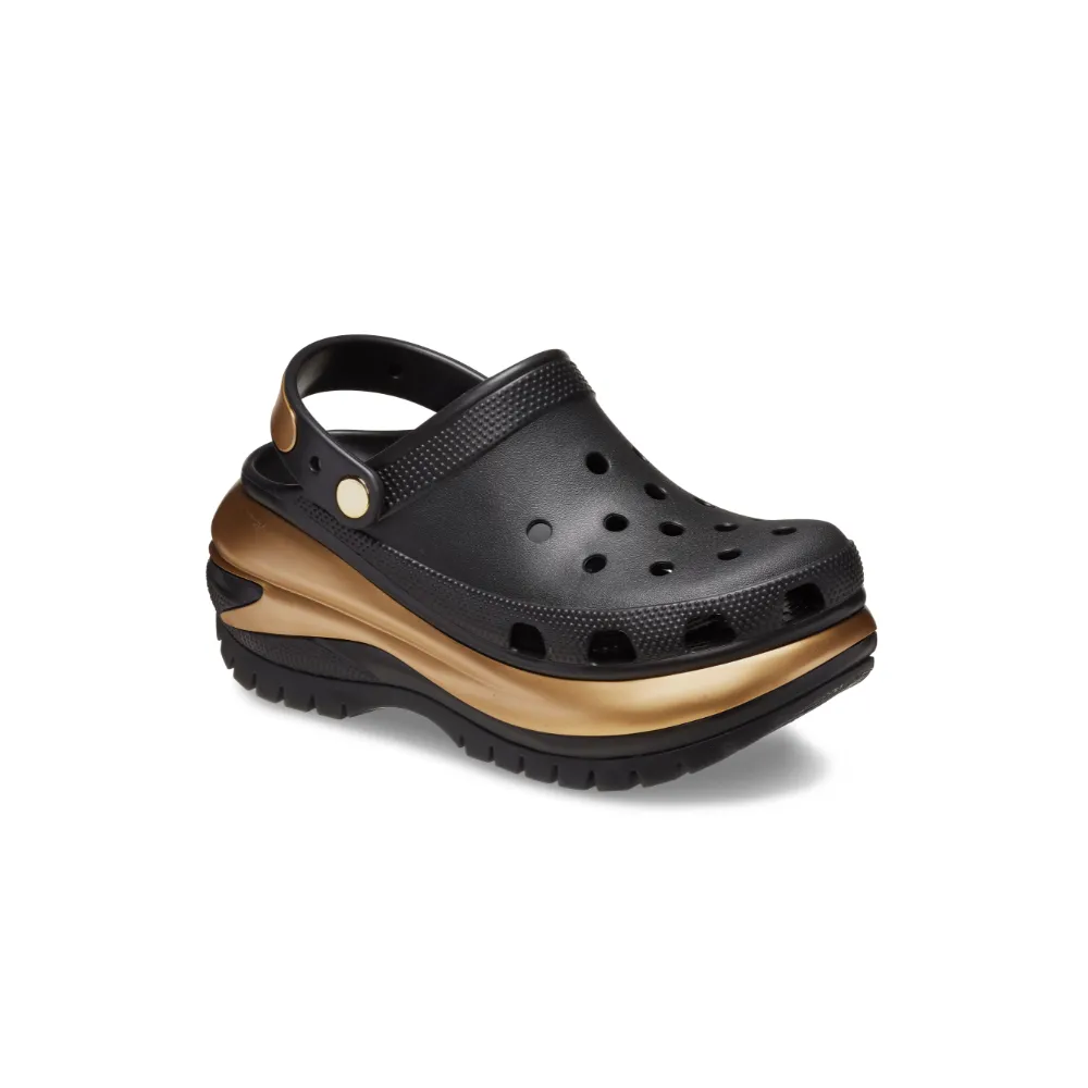 Giay ClogCrocs Mega Crush Metallic 'Black' 210368-072