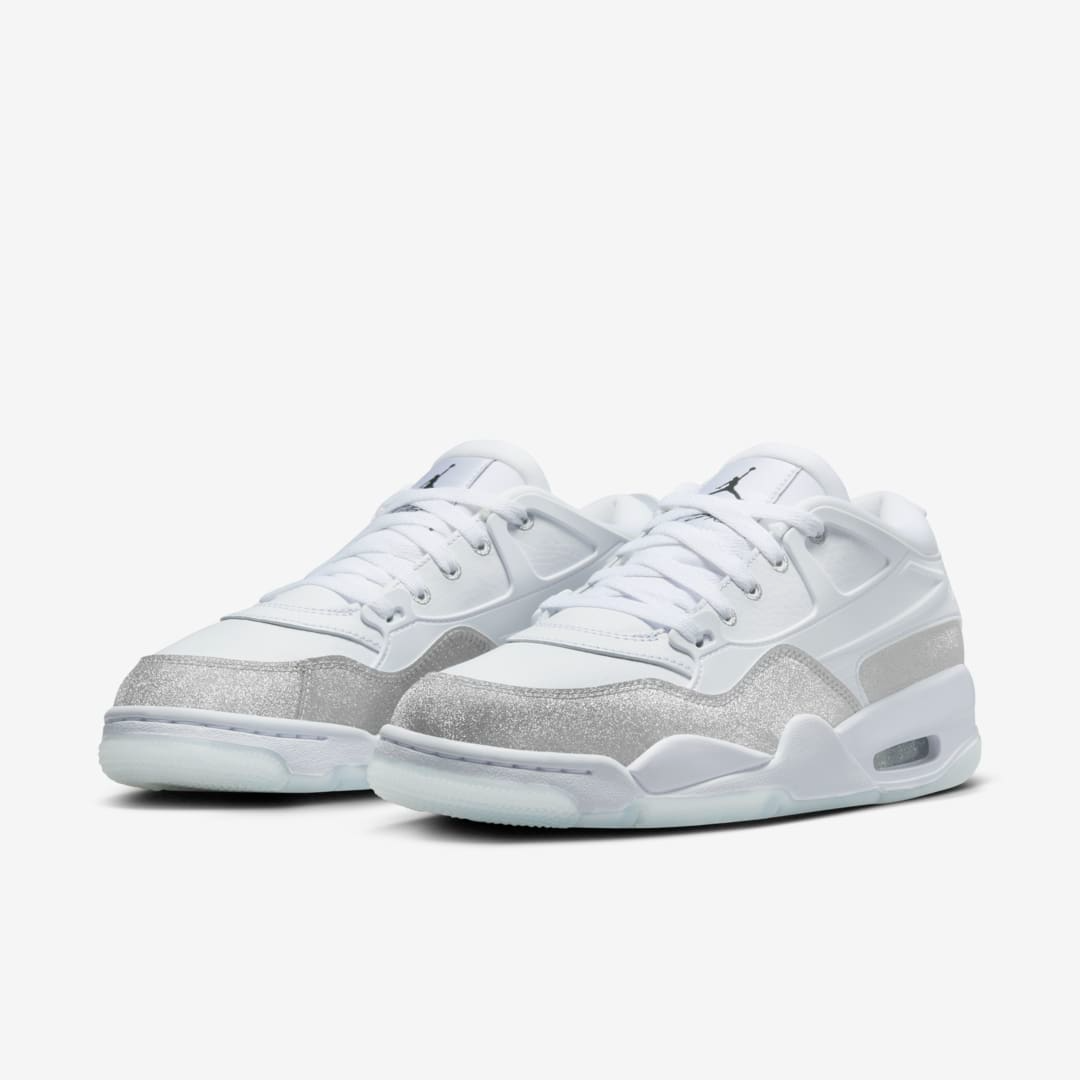 Giay Nike Air Jordan 4 RM 'White Silver Glitter' HQ3441-111