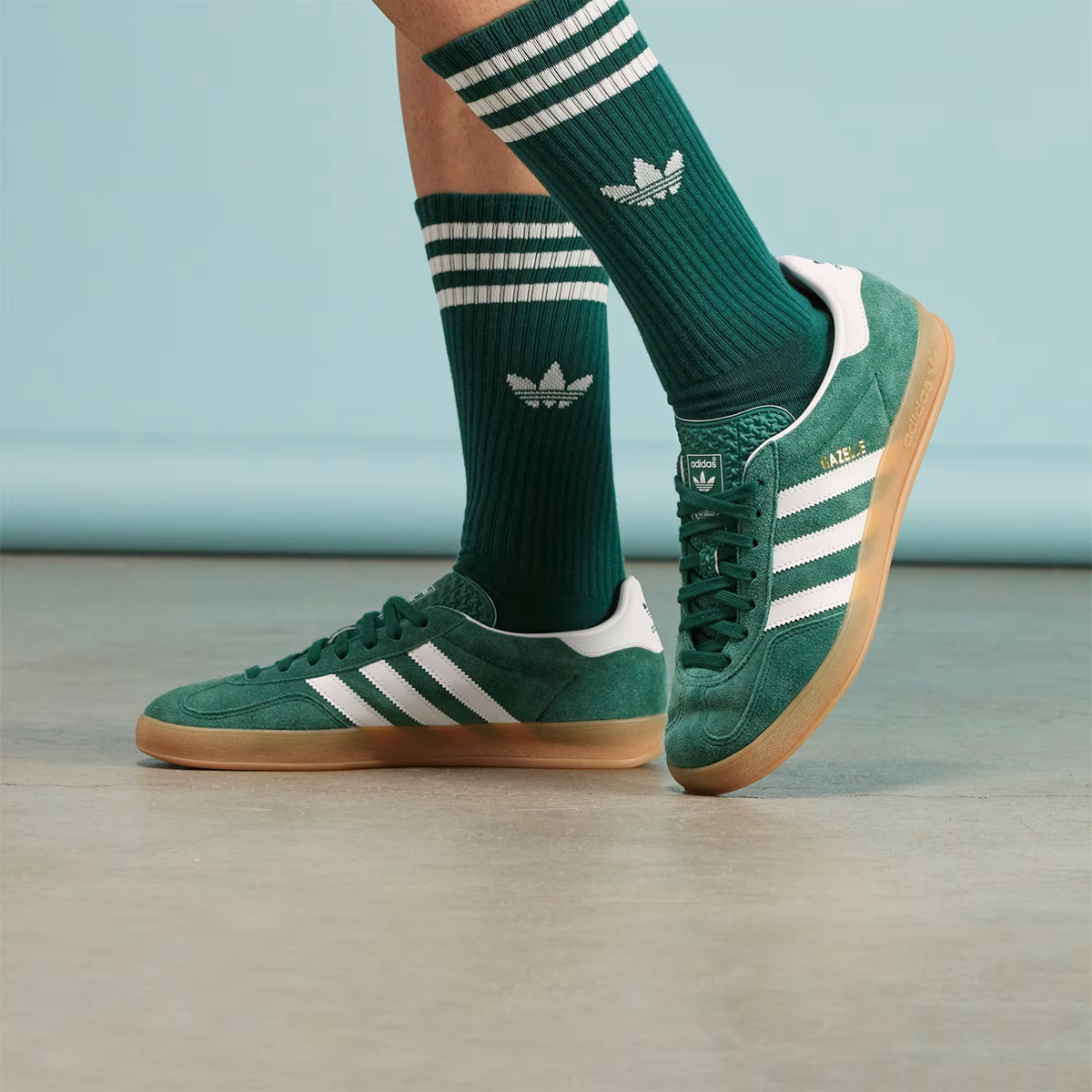 Giay Adidas Gazelle Indoor 'Collegiate Green Gum' JI2062