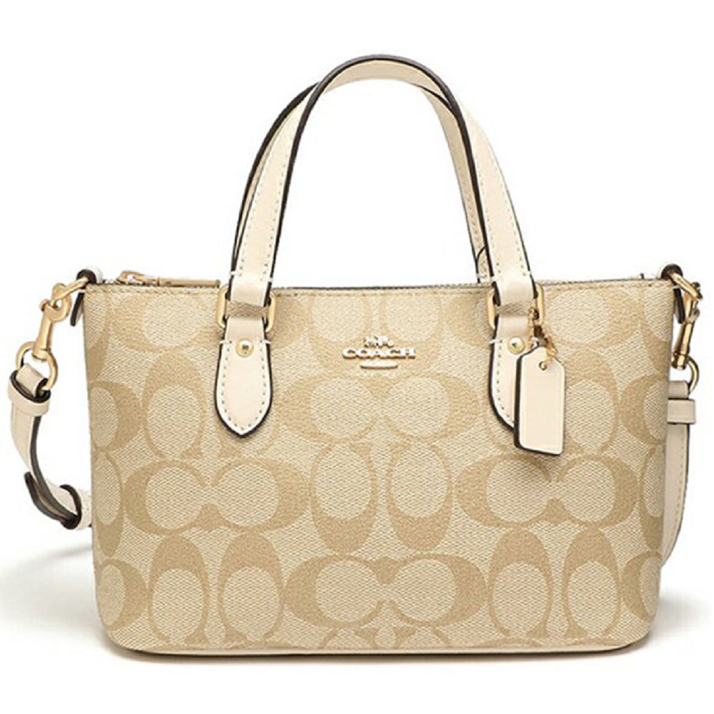 Tui Coach Outlet Shoulder Bag 'Beige White' CH468-IMDQC