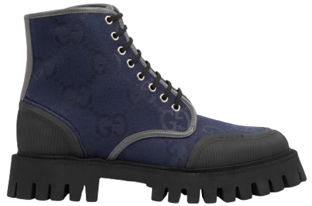 Giay Gucci Lace-up Boot 'Blue Grey' 699970-UKOF0-4549
