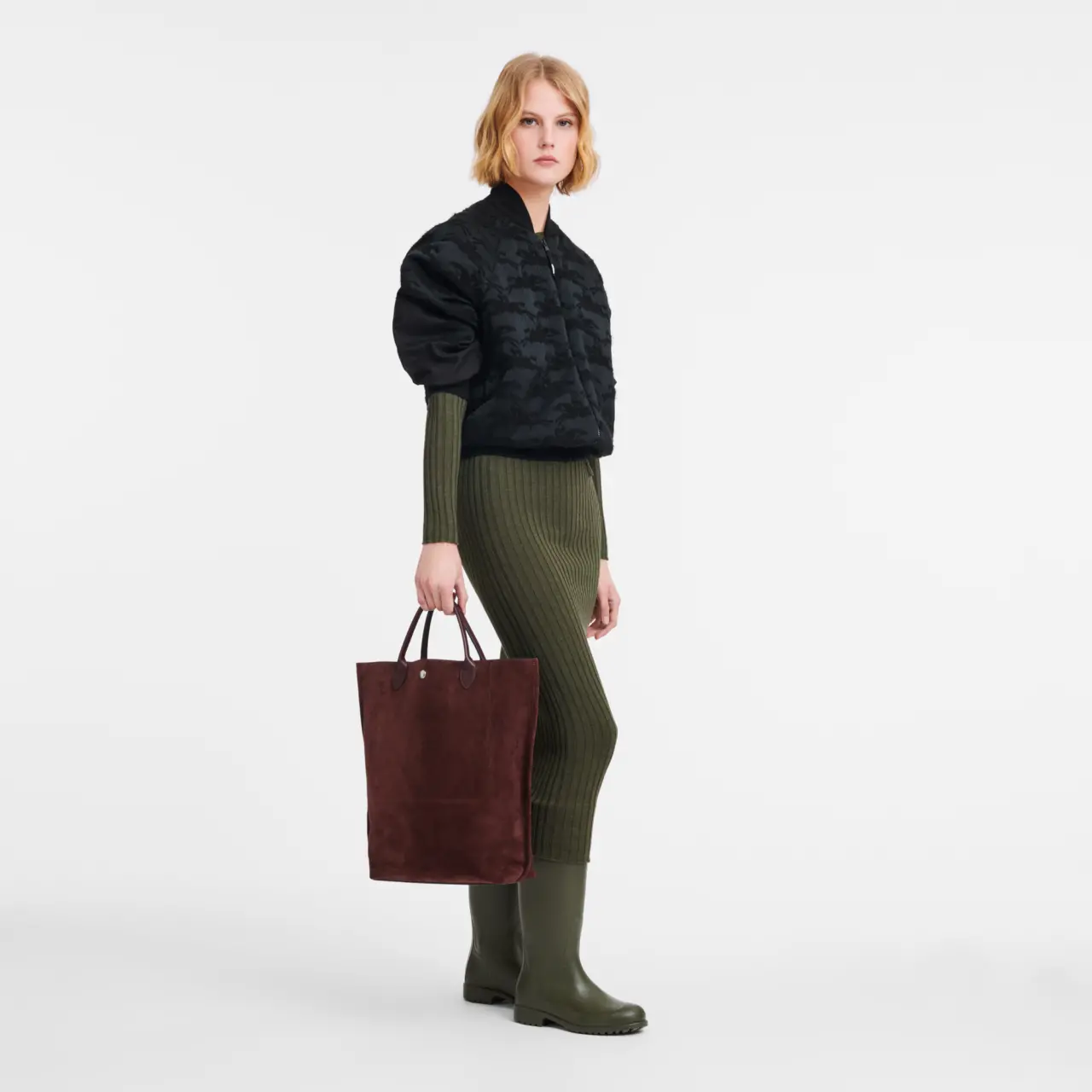 Tui Longchamp Cabas Longchamp M 'Burgundy' 10277HFO009