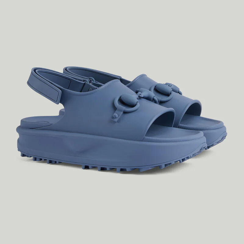 Dep Gucci Horsebit Flatform Sandal 'Blue' 747752-JAAC9-4246