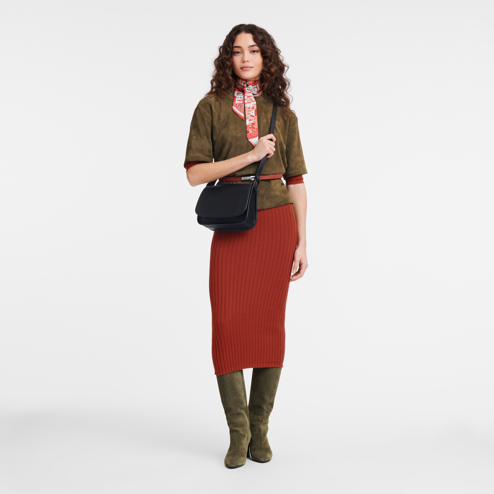 Tui Longchamp Le Foulonne M Crossbody Bag 'Black' 10135021001