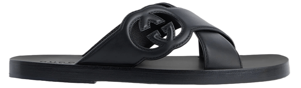 Dep Gucci Interlocking G Slide Sandal 'Black' 738471-US000-1000