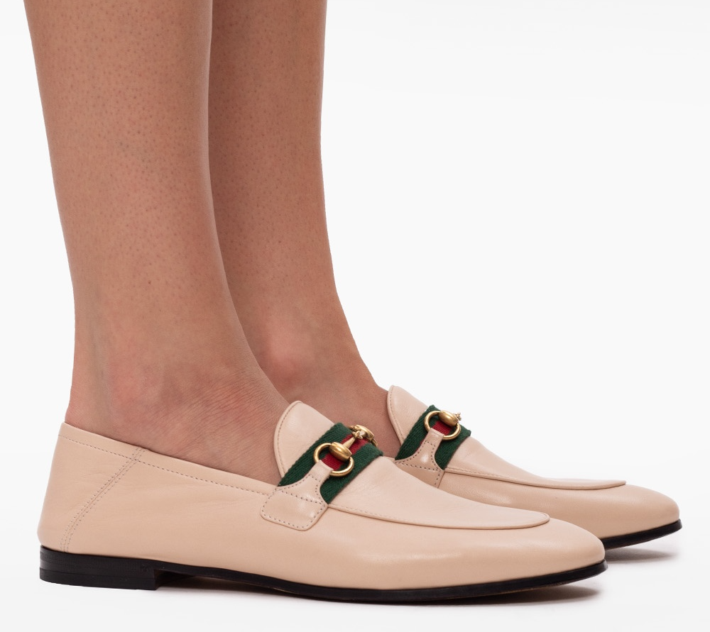 Giay Gucci Web Horsebit Loafers 'Beige' 631619-CQXM0-6761