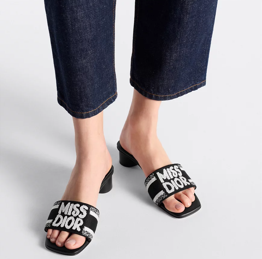 Dep Dior Dway Heeled Slide 'Black' KCO112EZD-S900