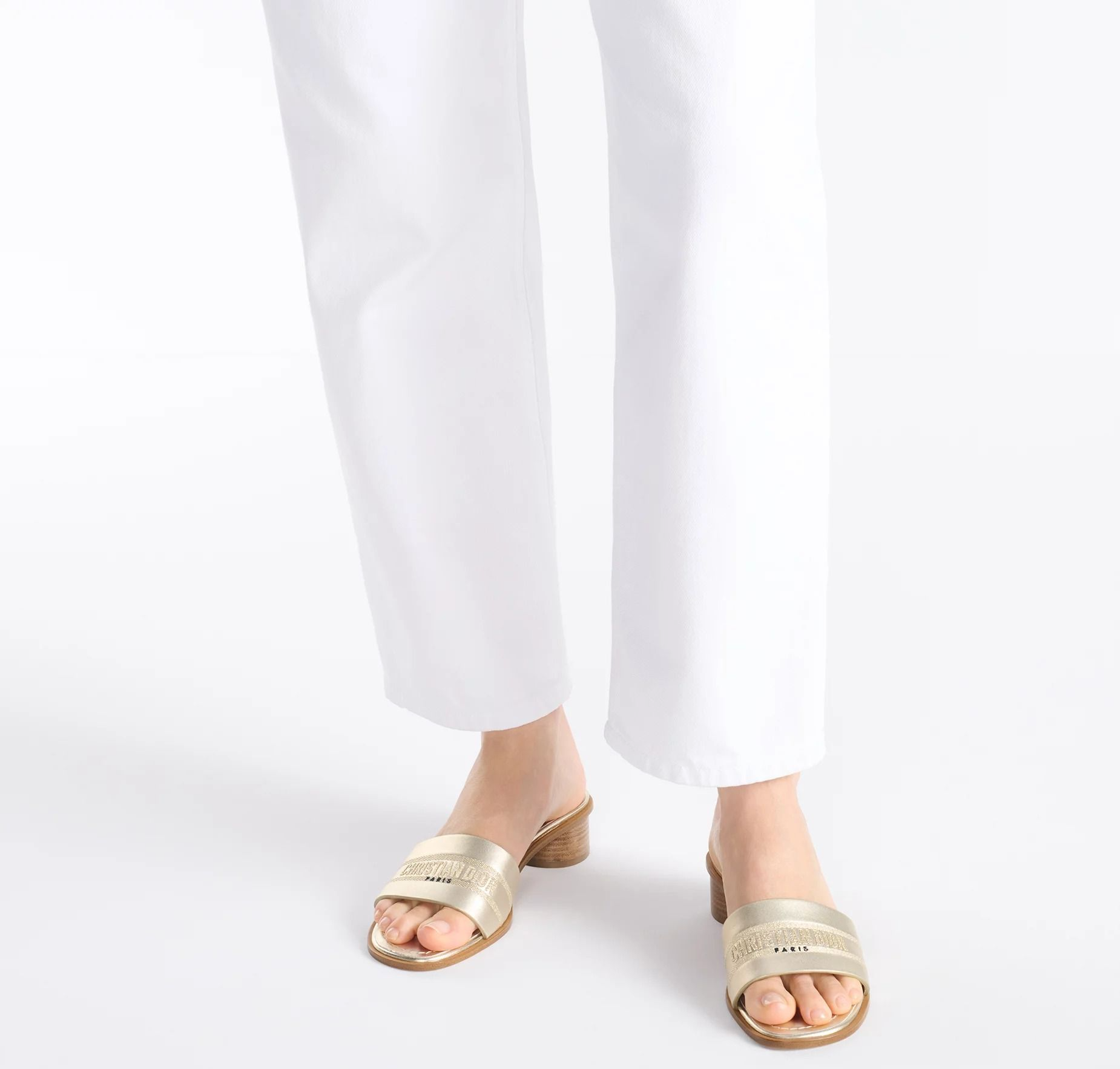 Dep Dior Dway Heeled Slide 'Gold' KCO164LCY-S49K