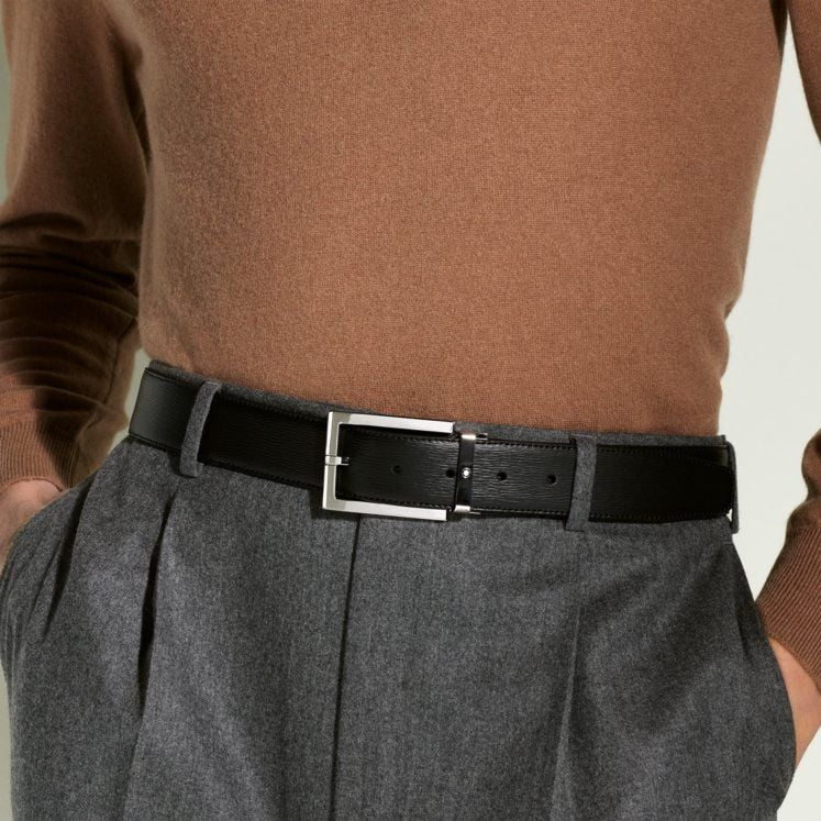 That Lung MontBlanc Leather Belt 'Black' 114435