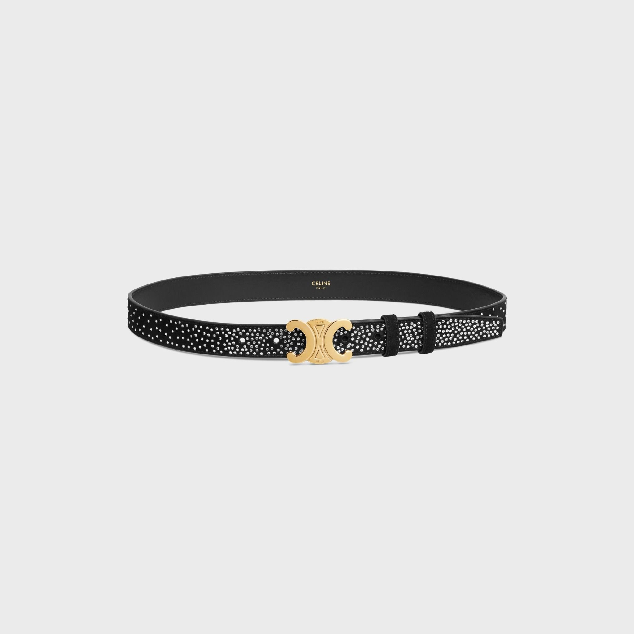That Lung Celine Medium Triomphe Belt 'Black' 45AK93AOA-38NO