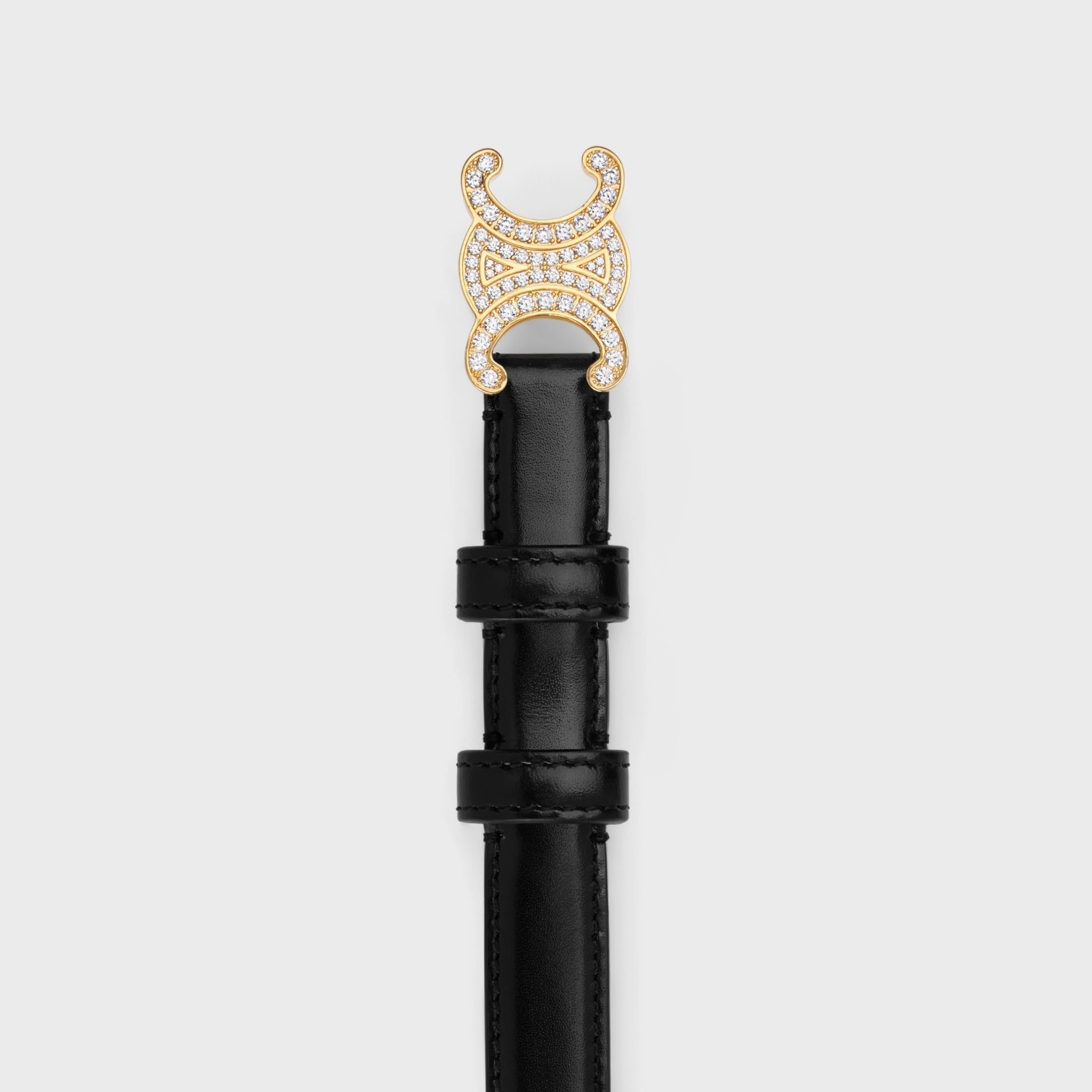 That Lung Celine Small Triomphe Belt 'Black' 45BIG3A01-38NO