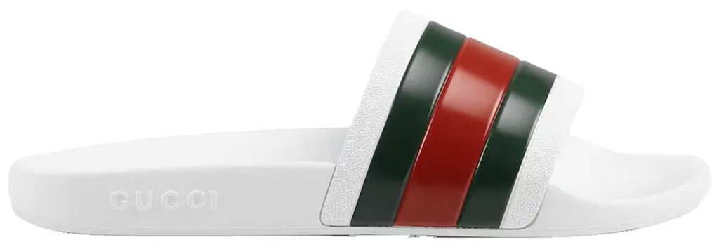Dep Gucci Pursuit Pool Slides 'White' 308234-GIB10-9079