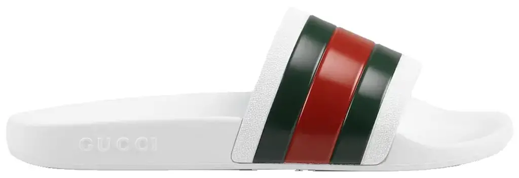 Dep Gucci Pursuit Pool Slides 'White' 308234-GIB10-9079