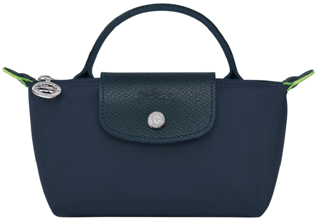 Tui Longchamp Le Pliage Green Pouch With Handle 'Navy' 34175919P68