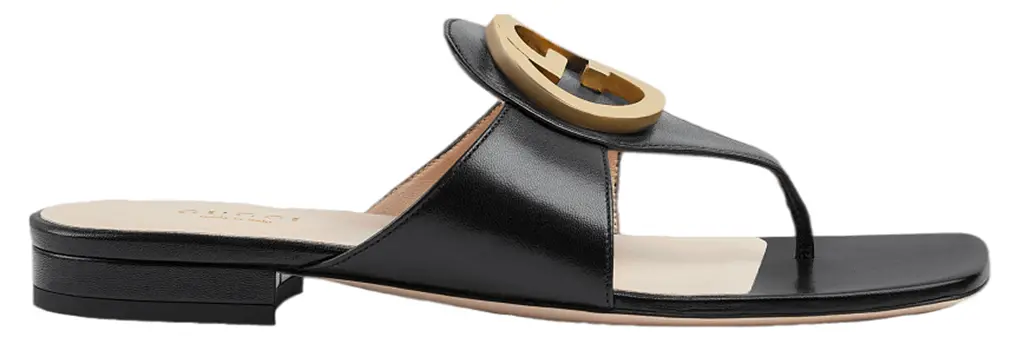 Dep Gucci Blondie Thong Sandal 'Black' 739048-C9D00-1000