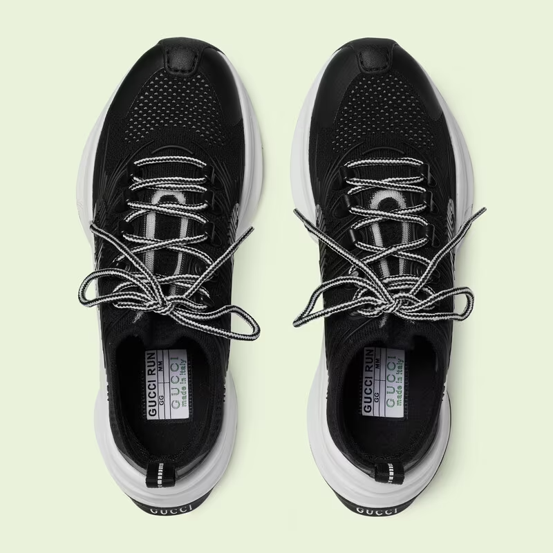Giay Gucci Run Trainers 'Black White' 714660-USM10-8442