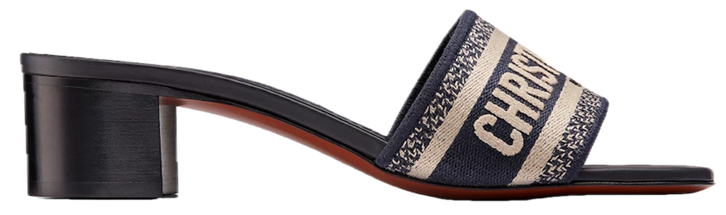 Dep Dior Dway Heeled Slide 'Blue' KCQ244ERC-S56B