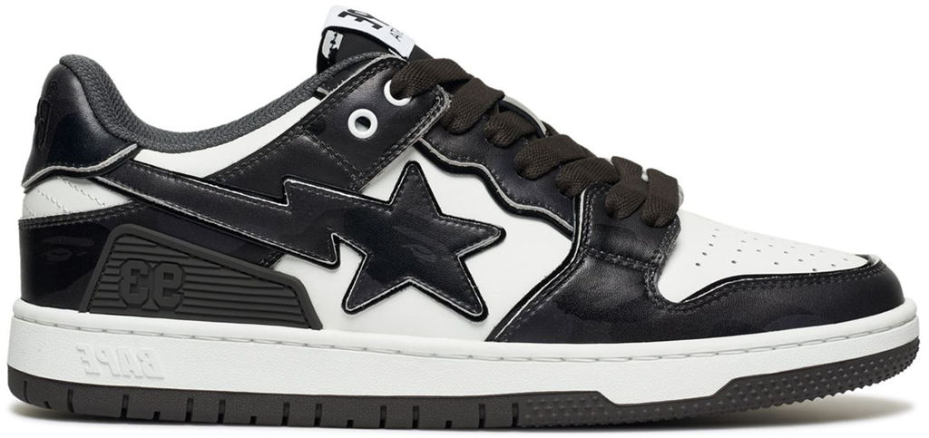 Giay Bape SK8 STA #1 'Black White' 0ZXSHM191310N