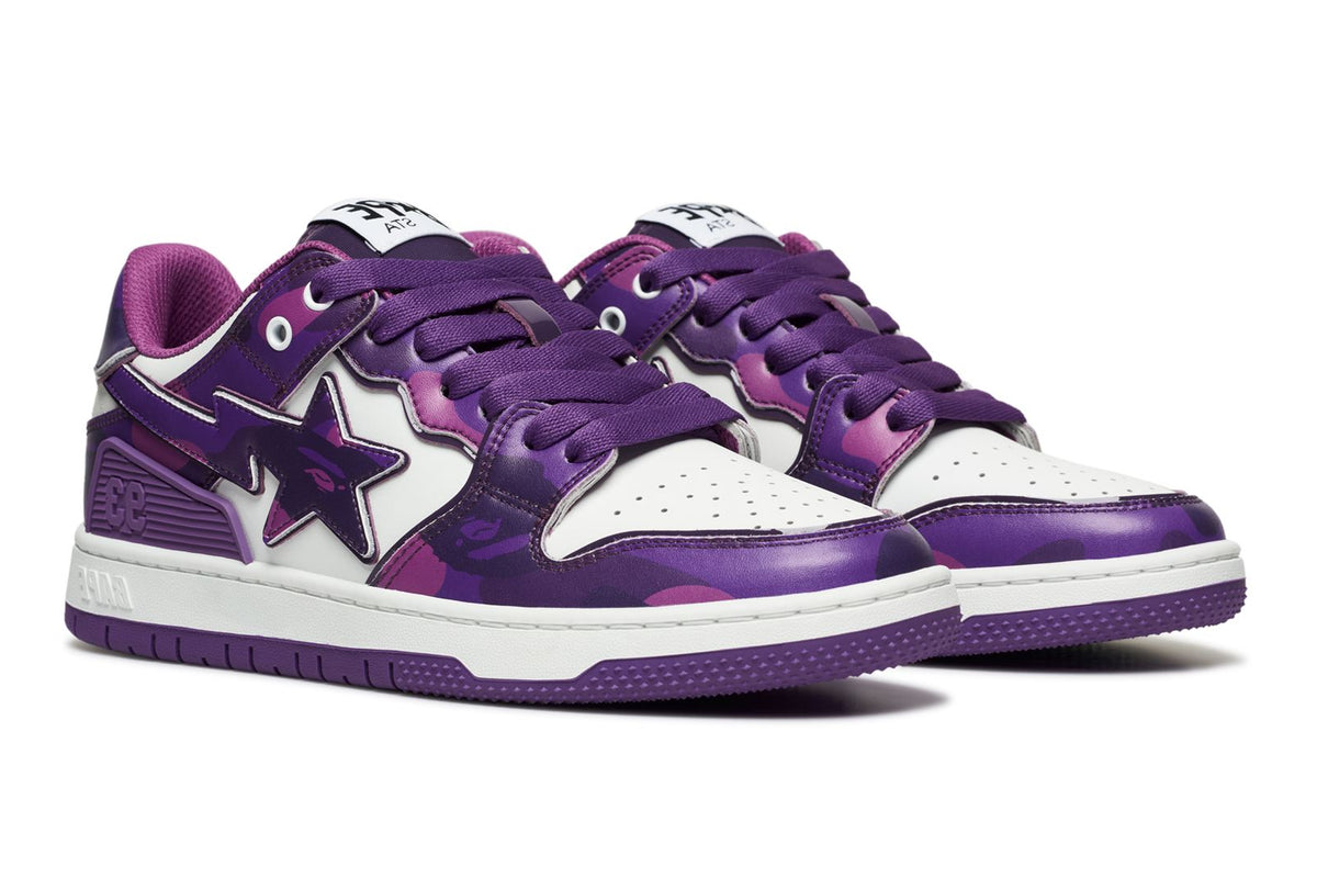 Giay Bape SK8 STA #1 'Purple White' 0ZXSHM191310N